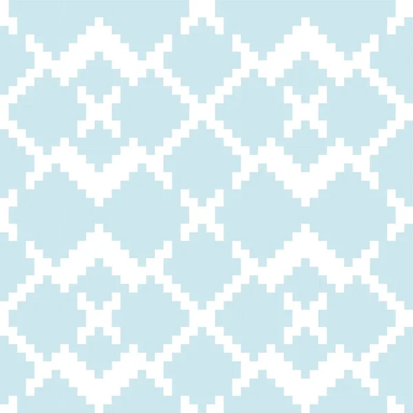 アイスブルーアーガイル ファッション繊維 ニットウェア グラフィックに適したダイヤモンドシェイプシームレスパターンの背景 — ストックベクタ