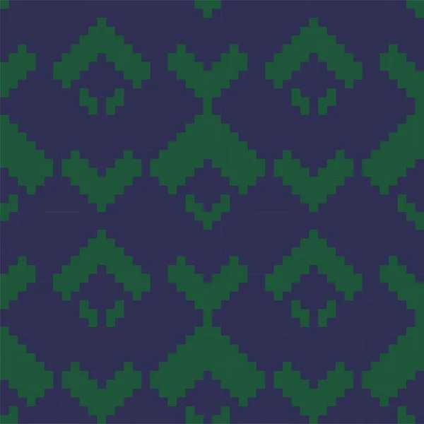 Зеленый Аргайл Бриллиантовая Форма Бесшовный Фон Узор Подходит Моды Текстиль — стоковый вектор