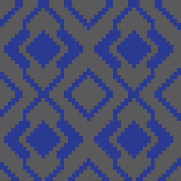 Блакитний Аргайл Безшовний Картинний Фон Формі Діаманта Придатний Модного Текстилю — стоковий вектор