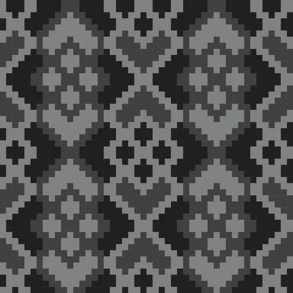 Schwarz Weißer Argyle Rautenform Nahtloser Musterhintergrund Geeignet Für Modetextilien Strickwaren — Stockvektor