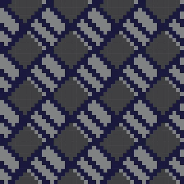 Grey Argyle Diamond Shape Seamless Pattern Background Suitable Fashion Textile — Stock Vector