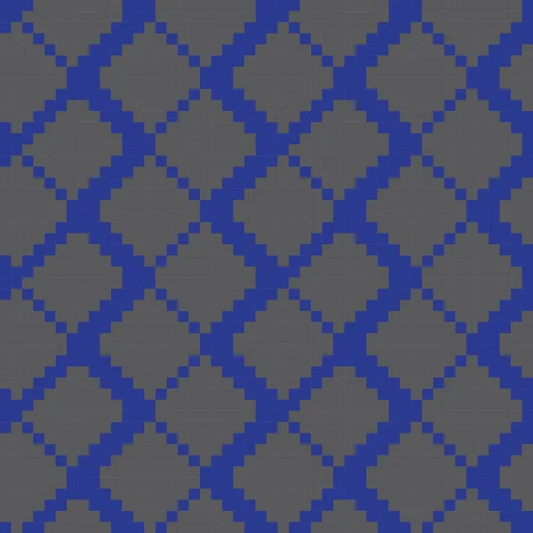 Azul Argyle Fundo Padrão Sem Costura Forma Diamante Adequado Para — Vetor de Stock