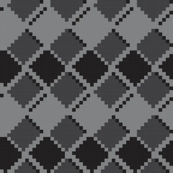Argyle Gris Fond Motif Sans Couture Forme Diamant Adapté Textile — Image vectorielle