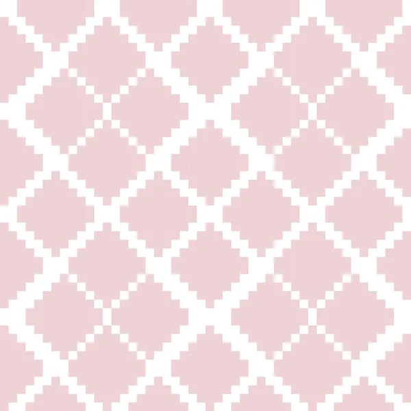 ピンクアーガイル ファッション繊維 ニットウェア グラフィックに適したダイヤモンドシェイプシームレスパターン背景 — ストックベクタ