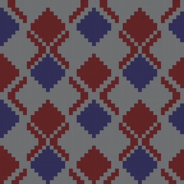 Burgundy Argyle Fondo Patrón Sin Costura Forma Diamante Adecuado Para — Archivo Imágenes Vectoriales