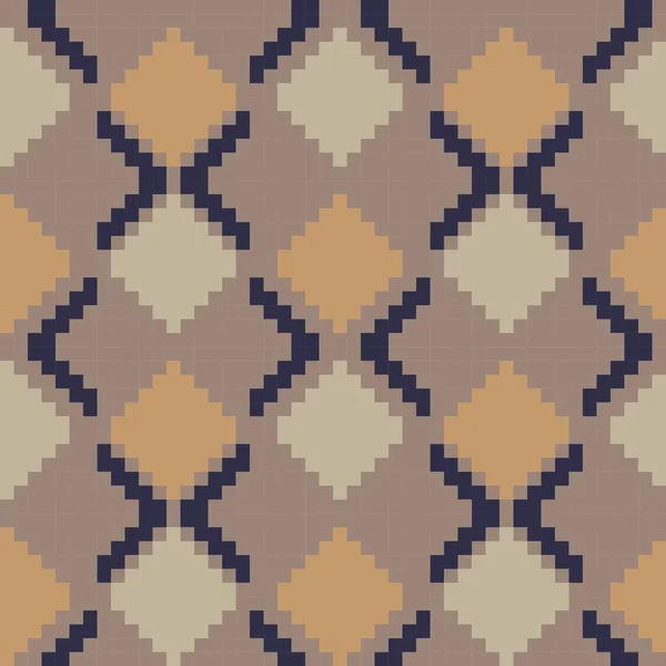 Brown Argyle Fundo Padrão Sem Costura Forma Diamante Adequado Para —  Vetores de Stock