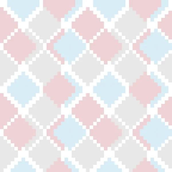 ピンクアーガイル ファッション繊維 ニットウェア グラフィックに適したダイヤモンドシェイプシームレスパターン背景 — ストックベクタ