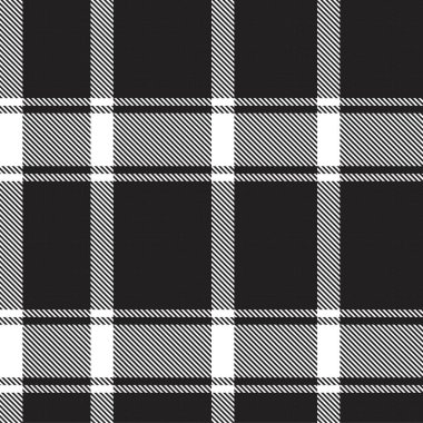 Black and White Asymmetric Plaid textured seamless pattern suitable for fashion textiles and graphics clipart