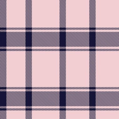 Moda tekstil ve grafikleri için uygun Pembe Donanma Asimetrik Ekose desenli kusursuz desen