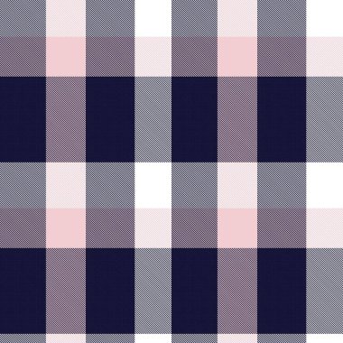 Moda tekstil ve grafikleri için uygun Pembe Donanma Asimetrik Ekose desenli kusursuz desen