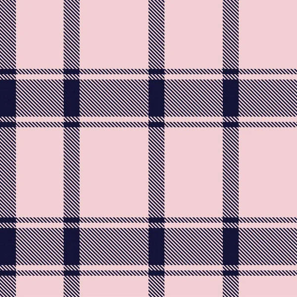 Pink Navy Asymmetric Plaid Texturiertes Nahtloses Muster Geeignet Für Modetextilien — Stockvektor