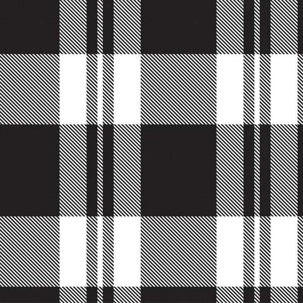 Black White Asymtric Plaid 텍스처없는 직물과 그래픽에 — 스톡 벡터