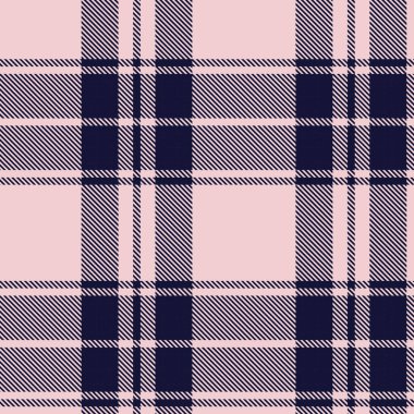 Moda tekstil ve grafikleri için uygun Pembe Donanma Asimetrik Ekose desenli kusursuz desen