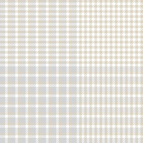 Witte Asymmetrische Plaid Textuur Naadloos Patroon Geschikt Voor Mode Textiel — Stockvector