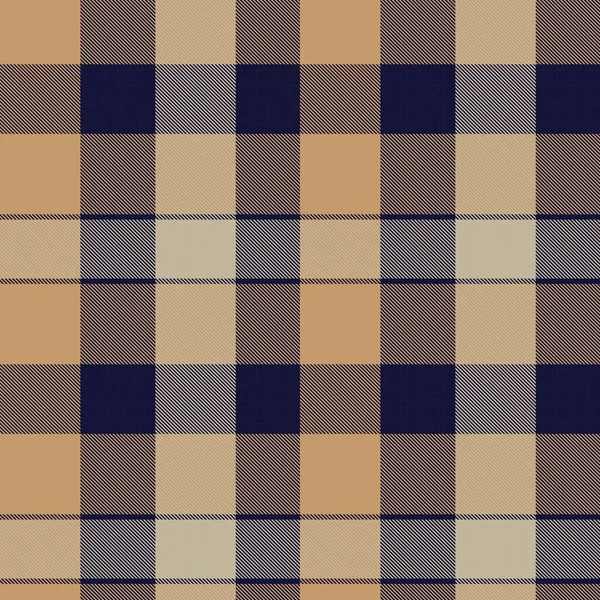 Marron Asymétrique Plaid Motif Sans Couture Texturé Adapté Pour Les — Image vectorielle