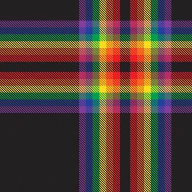 Gökkuşağı Ekoseli, kareli, ekose desenli moda tekstil ve grafikleri için uygun