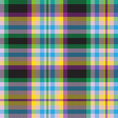 Renkli Ekose desenli moda tekstil ve grafikleri için pürüzsüz desen