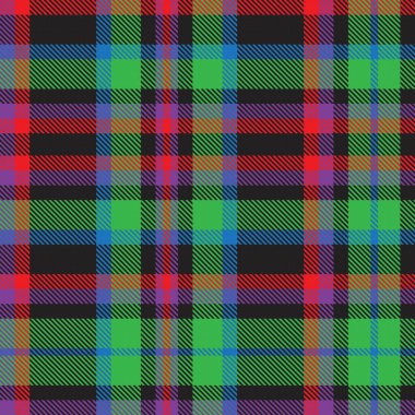 Renkli Ekose desenli moda tekstil ve grafikleri için pürüzsüz desen