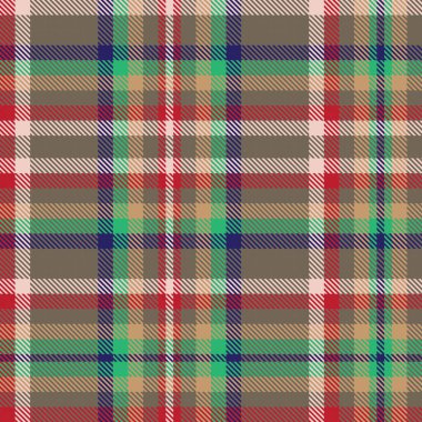 Renkli Ekose desenli moda tekstil ve grafikleri için pürüzsüz desen