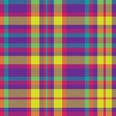 Renkli Ekose desenli moda tekstil ve grafikleri için pürüzsüz desen