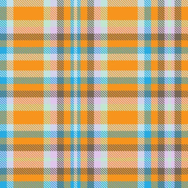 Kleurrijke Plaid Textuur Naadloos Patroon Voor Mode Textiel Graphics — Stockvector