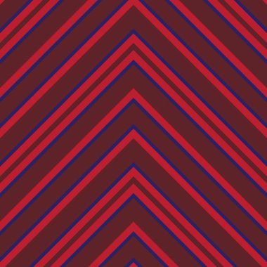 Moda tekstili ve grafikleri için uygun kırmızı ve mavi köşegen çizgili, dikişsiz arkaplan