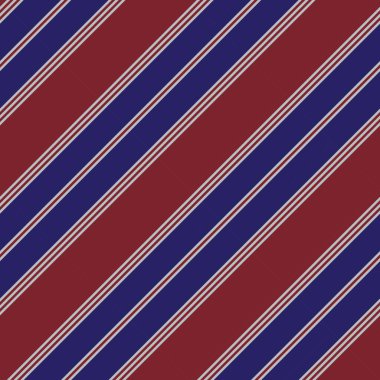 Moda tekstili ve grafikleri için uygun kırmızı ve mavi köşegen çizgili dikişsiz arkaplan