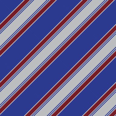 Moda tekstili ve grafikleri için uygun kırmızı ve mavi köşegen çizgili dikişsiz arkaplan