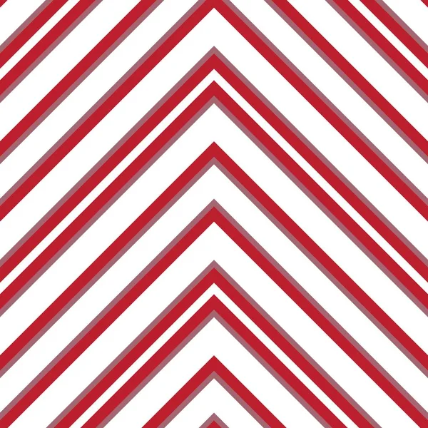 Red Chevron Diagonal Striped Seamless Pattern Background Suitable Fashion Textiles — Stock Vector