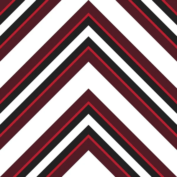 Rosso Chevron Diagonale Strisce Senza Cuciture Modello Sfondo Adatto Tessuti — Vettoriale Stock