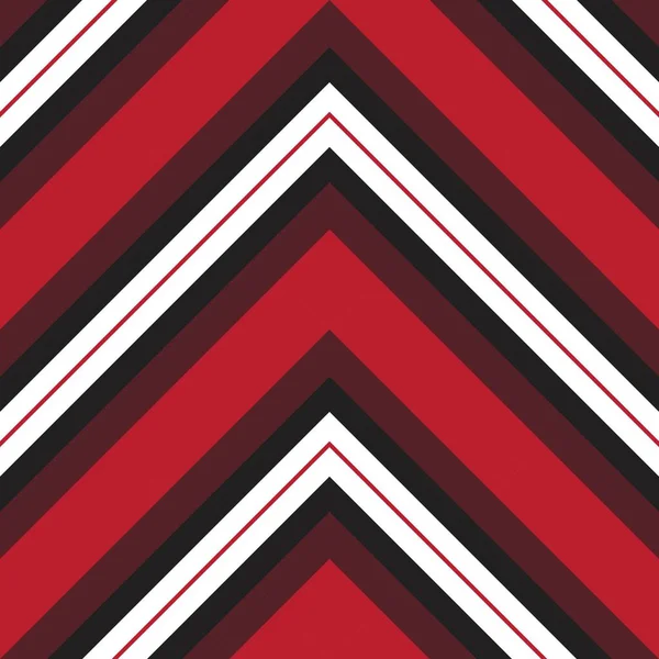 Red Chevron Diagonal Paski Bezszwowe Tło Wzór Nadaje Się Tkanin — Wektor stockowy