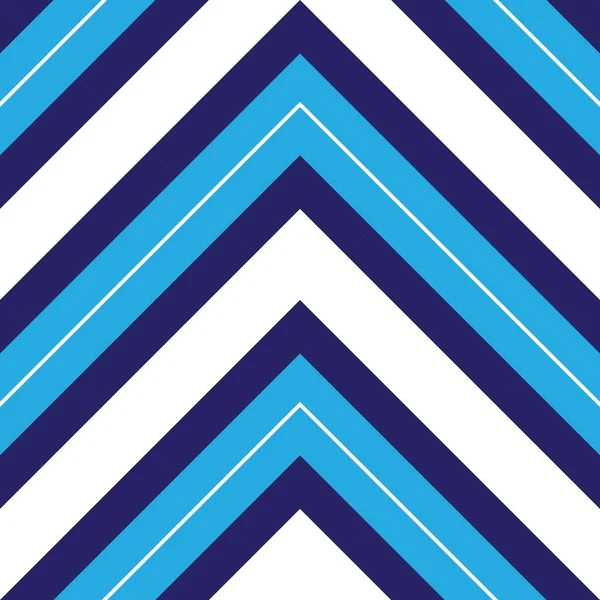 Fondo Patrón Sin Costura Rayado Diagonal Chevron Azul Adecuado Para — Vector de stock