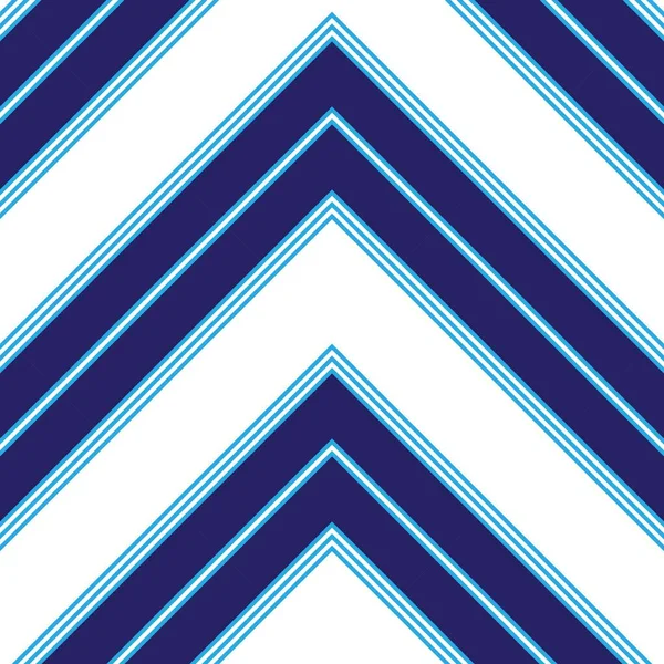 Blue Chevron Diagonal Striped Seamless Pattern Background Suitable Fashion Textiles — Stock Vector