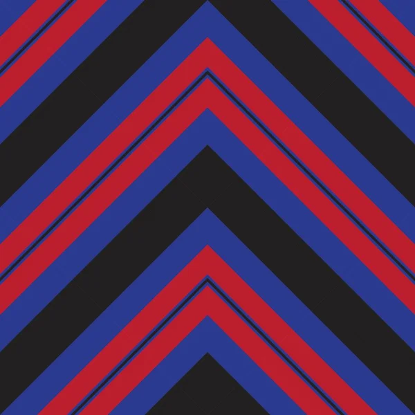 Fondo Sin Costuras Rayado Diagonal Chevron Rojo Azul Adecuado Para — Archivo Imágenes Vectoriales