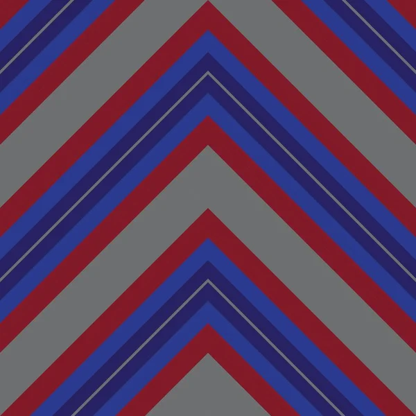 Red Blue Chevron Діагональ Смугастий Фон Вітрил Підходить Модного Текстилю — стоковий вектор