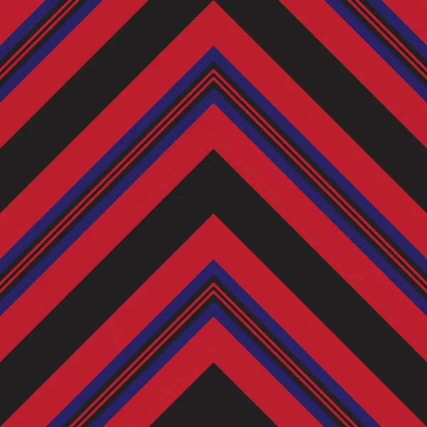 Fondo Sin Costuras Rayado Diagonal Chevron Rojo Azul Adecuado Para — Archivo Imágenes Vectoriales