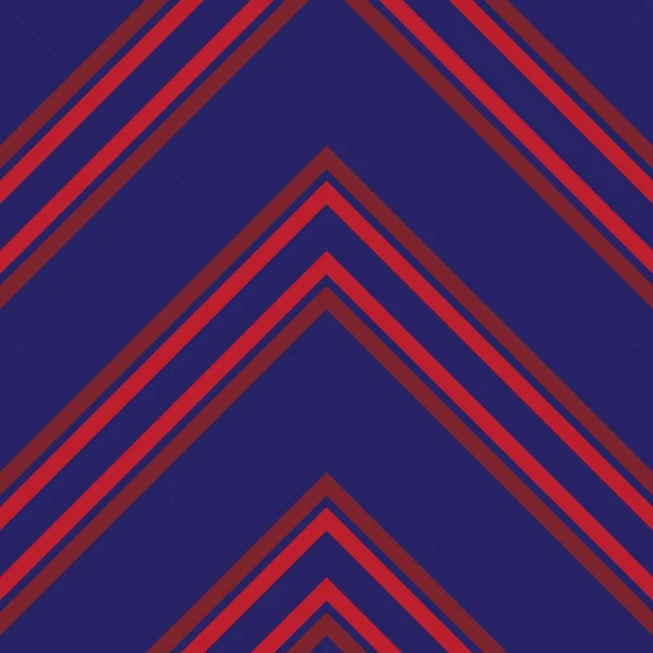 Chevron Rouge Bleu Diagonale Rayé Fond Motif Sans Couture Adapté — Image vectorielle