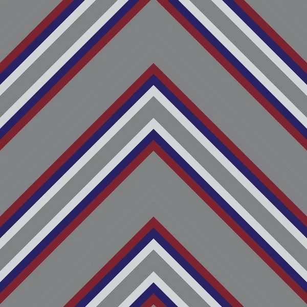 Fondo Sin Costuras Rayado Diagonal Chevron Rojo Azul Adecuado Para — Vector de stock