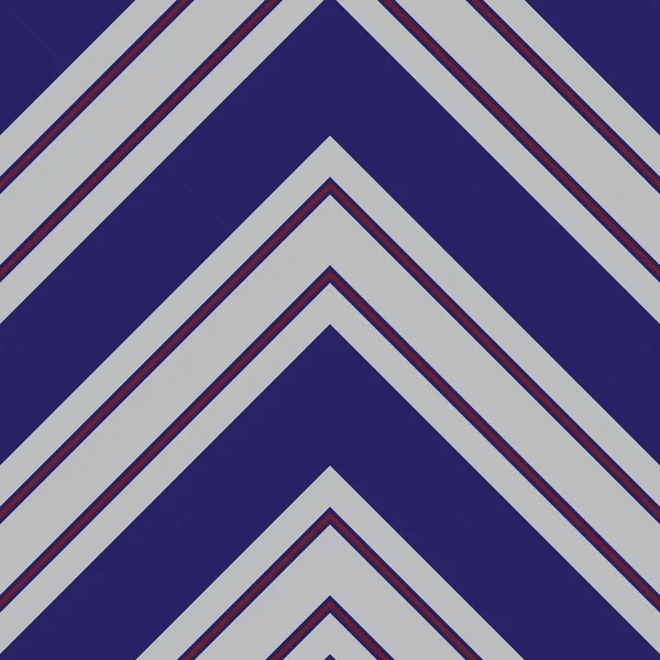 Rosso Blu Chevron Diagonale Righe Senza Cuciture Modello Sfondo Adatto — Vettoriale Stock