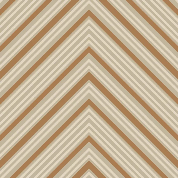 Bruine Taupe Chevron Diagonaal Gestreepte Naadloze Patroon Achtergrond Geschikt Voor — Stockvector