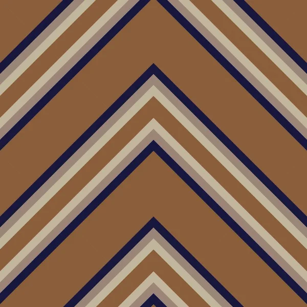 Taupe Marron Chevron Diagonale Rayé Fond Motif Sans Couture Adapté — Image vectorielle