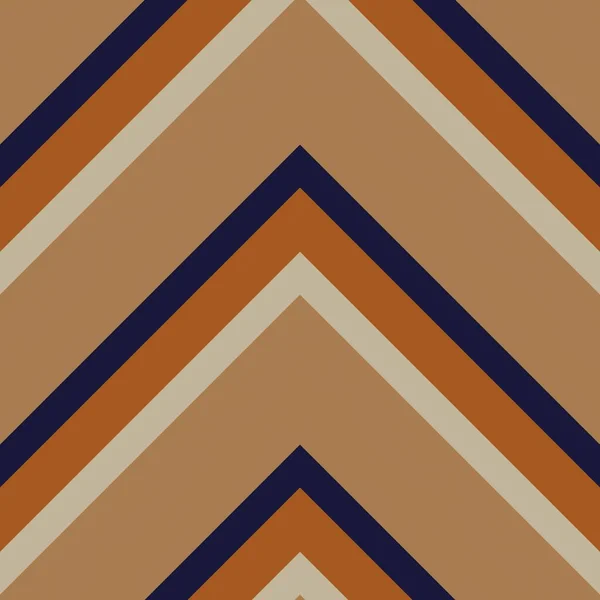 オレンジ色のシェブロンの斜めの縞模様のシームレスなパターンの背景に適したファッション繊維 グラフィック — ストックベクタ