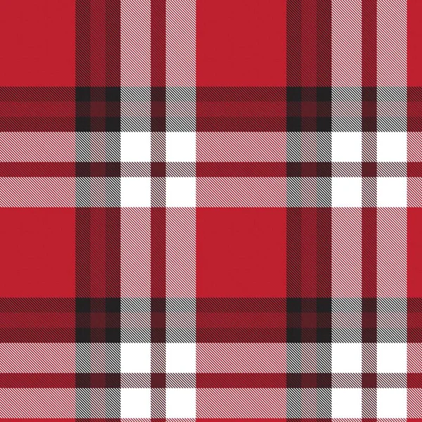 Red Ombre Plaid Texturiertes Nahtloses Muster Für Modetextilien Und Grafiken — Stockvektor