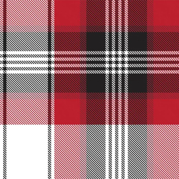 Red Ombre Plaid Texturiertes Nahtloses Muster Für Modetextilien Und Grafiken — Stockvektor