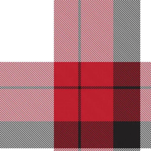 Red Ombre Plaid Teksturowany Bezszwowy Wzór Nadaje Się Mody Tekstyliów — Wektor stockowy