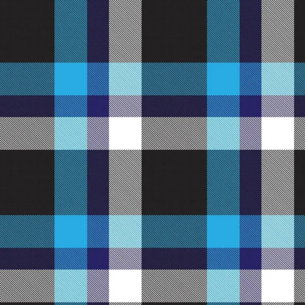 Patrón Sin Costura Texturizado Cuadros Ombre Azul Adecuado Para Textiles — Vector de stock