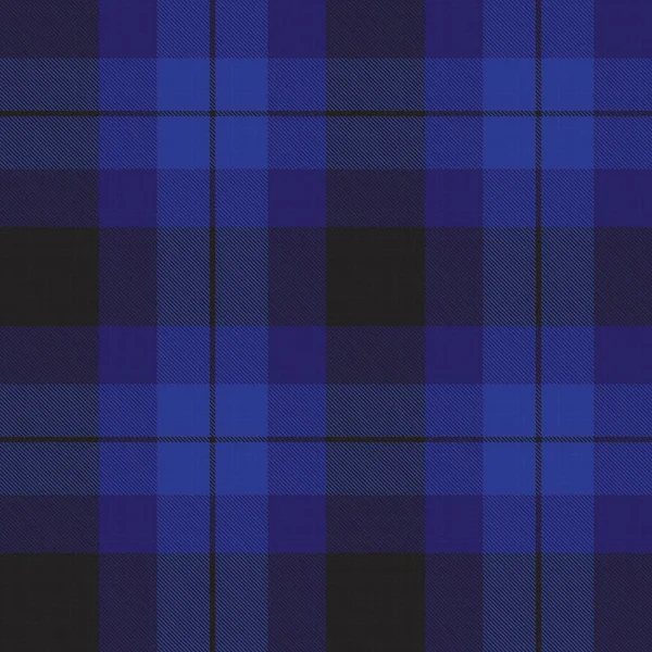 Blue Ombre Plaid Texturovaný Bezešvý Vzor Vhodný Pro Módní Textil — Stockový vektor