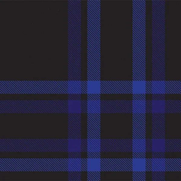 Blue Ombre Plaid Texturiertes Nahtloses Muster Für Modetextilien Und Grafiken — Stockvektor