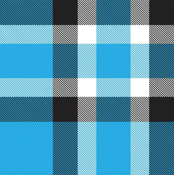 Blue Ombre Plaid Textuur Naadloos Patroon Geschikt Voor Mode Textiel — Stockvector