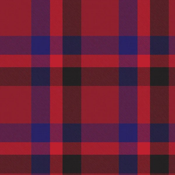 Red Navy Ombre Plaid Texturizado Padrão Sem Costura Adequado Para —  Vetores de Stock